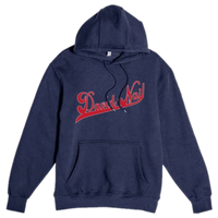 Navy Quote Pullover Hoodie