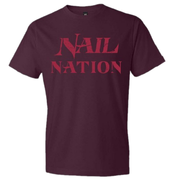Maroon Nail Nation Tee